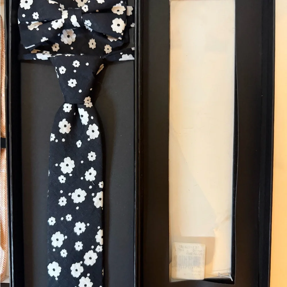 Setazone and Troy James Ties - Orange and white and black and white ties